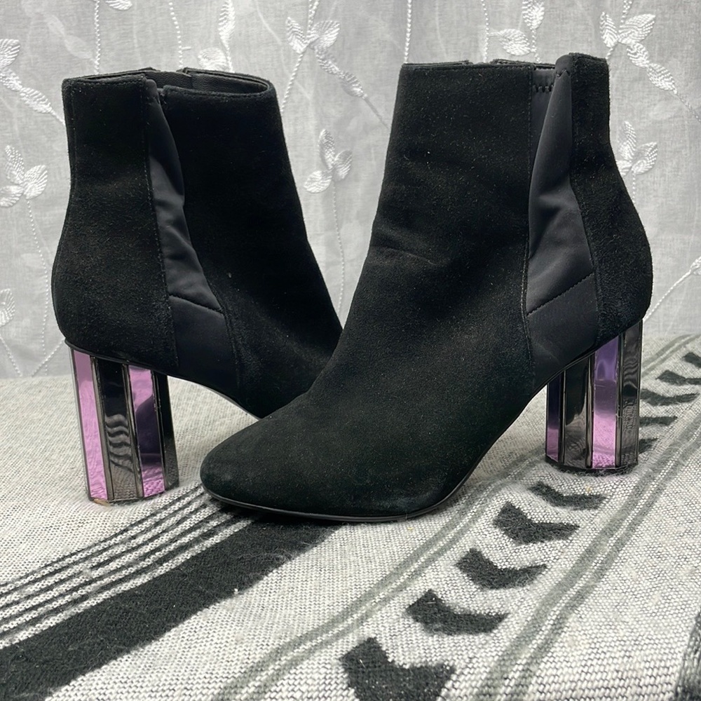 Aldo Block Shiny Heel Booties